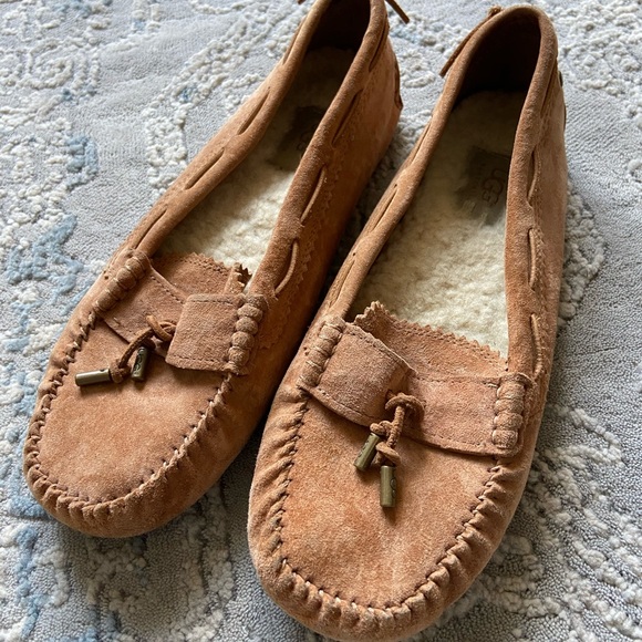 UGG Tan Suede Moccasins - Picture 1 of 10